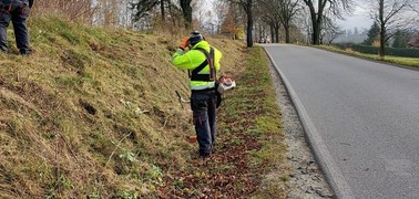 Prace porządkowe przy drogach powiatowych