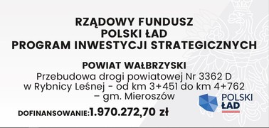 Przebudowa drogi powiatowej Nr 3362D w Rybnicy Leśnej