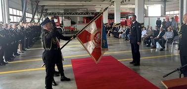 Uroczystość pożegnania Komendanta Straży Pożarnej