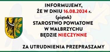 16.08.2024 Urząd nieczynny