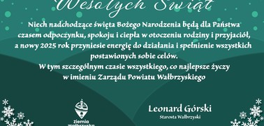 Wesołych świąt Bożego Narodzenia i szczęśliwego nowego roku